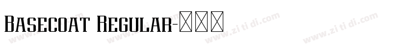 Basecoat Regular字体转换 Basecoat Regular字体转换